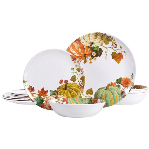 12pcs fall melamine dinnerware - melamine,